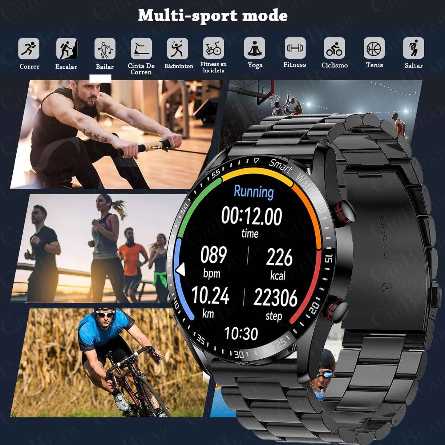 Orologio intelligente 2025 nuova chiamata Bluetooth Smartwatch Men 360*360 HD Display cardiofrequenzimetro Fitness Tracker ECG PPG Business smartwatch per Huawei